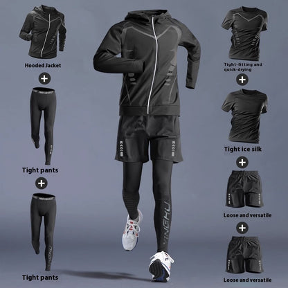 Running Gym Clothes Outdoor Quick-dry Clothes Tight Long Sleeve T-shirt Training Wear